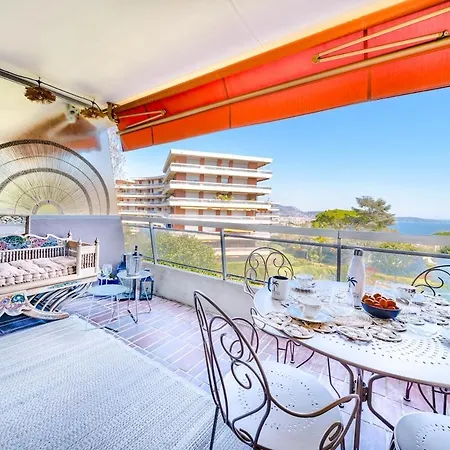 Panoramic Sea View Flat - Pool In The Nice